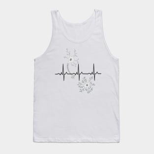 EKG Neuron Neuroscience lover - black Tank Top